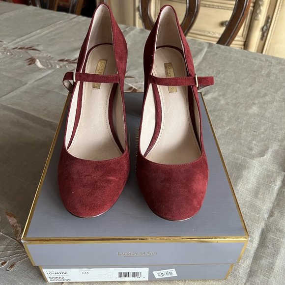 Louise et Cie Shoes - Suede Pumps in Shiraz Color from Louise et Cie